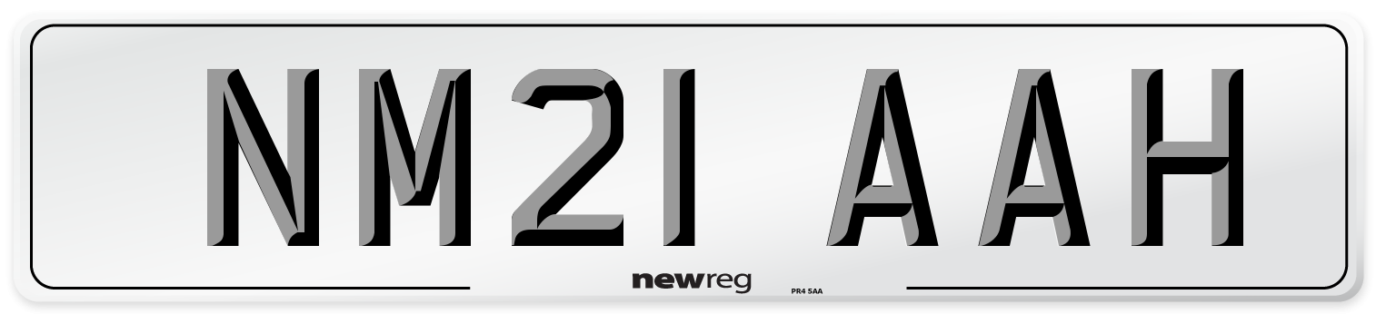 NM21 AAH Number Plate from New Reg